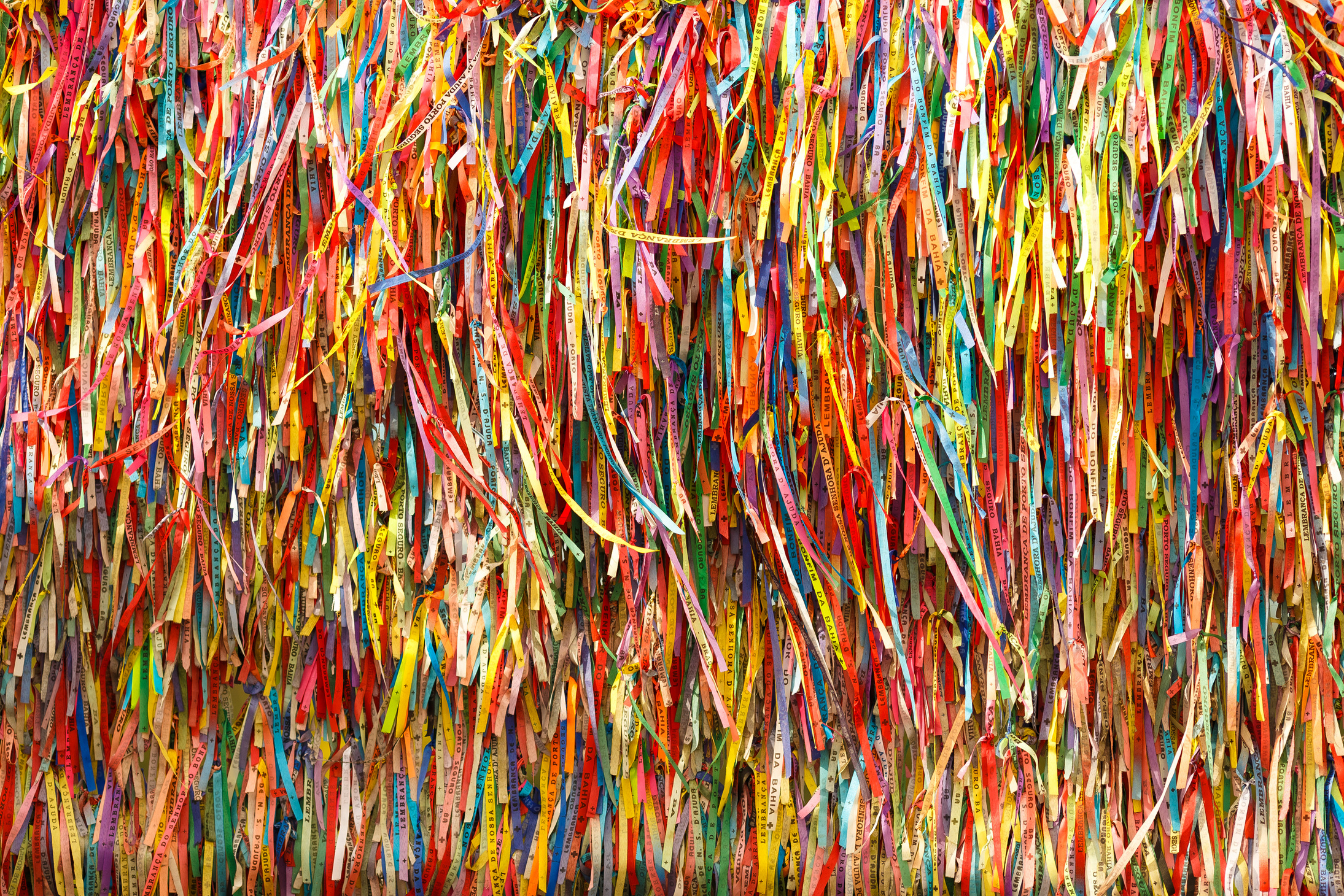 Colorful ribbons at Arraial D'ajuda